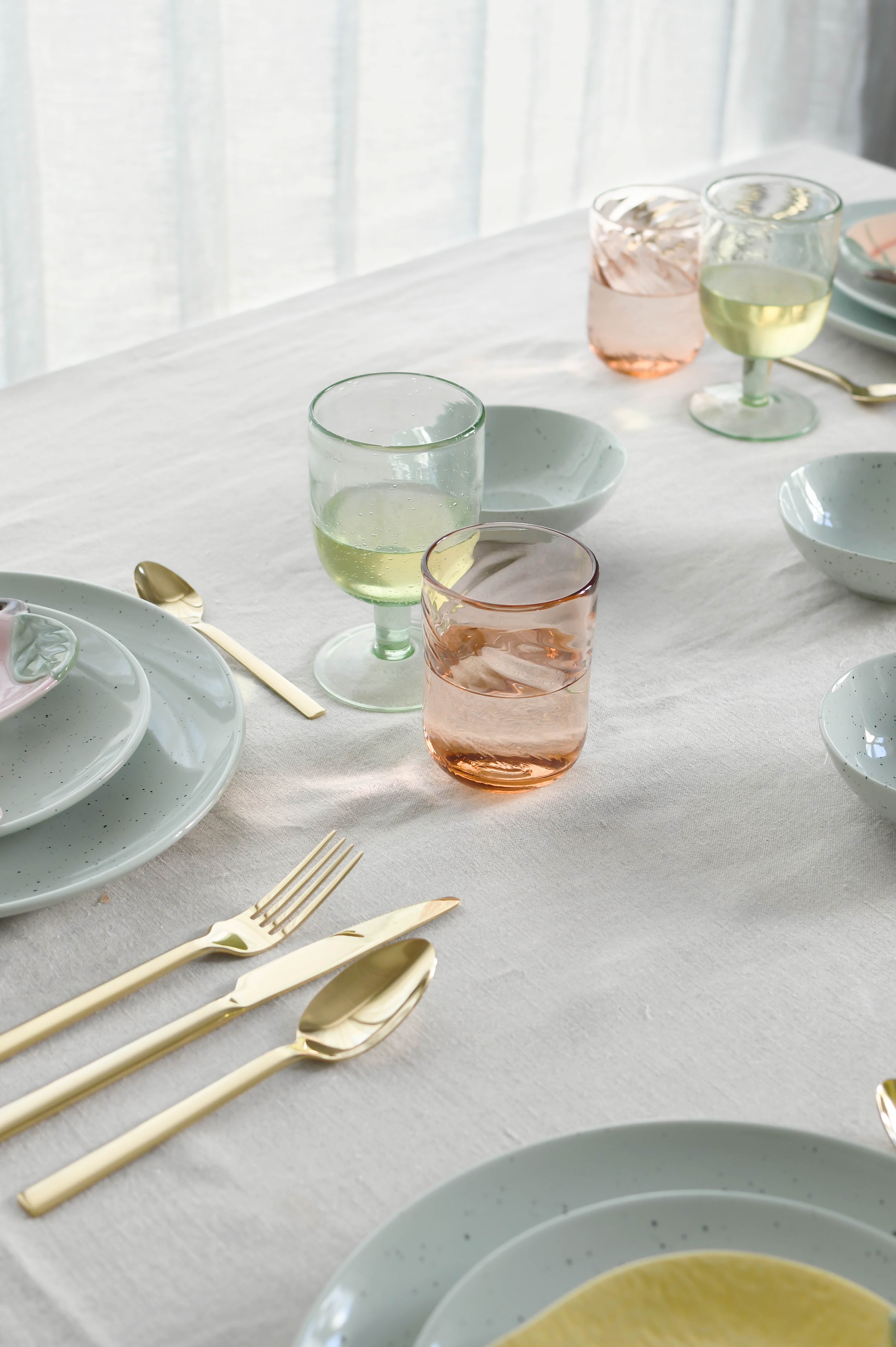 Twist vandglas - Rose